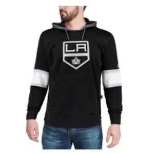 Adidas Men's Los Angeles Kins Black/Silver Jersey Pullover Hoodie